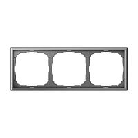 Рамка универсальная Systeme Electric ArtGallery 3-м. сталь картинка